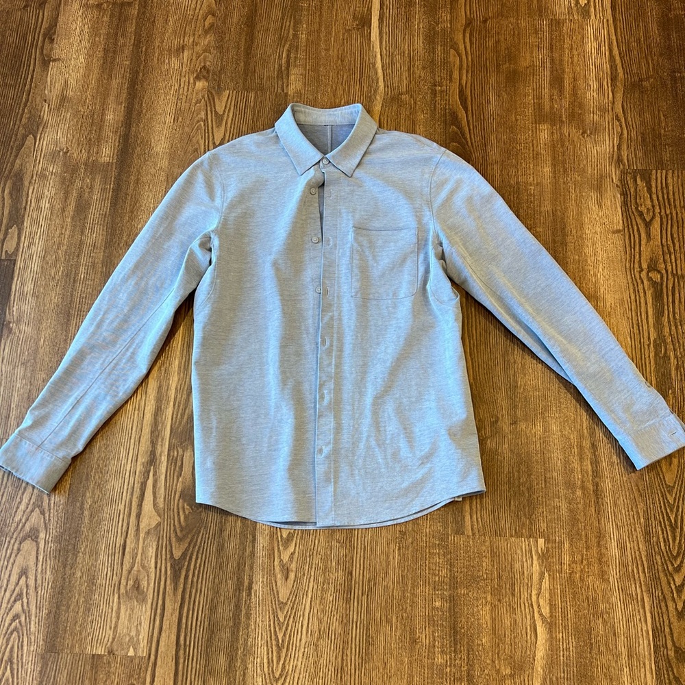 Lululemon Commission Long Sleeve Button Up - Blue
